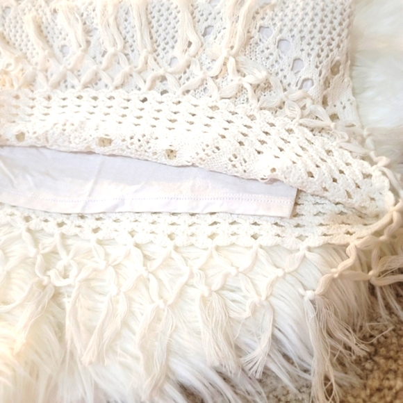 Lilly Pulitzer ✦ Adabelle Crochet Fringe Dress ✦ White Cotton XS EUC Resort Chic - Picture 10 of 17